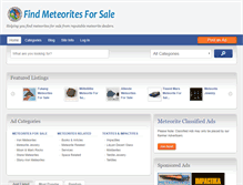 Tablet Screenshot of meteorite-exchange.com